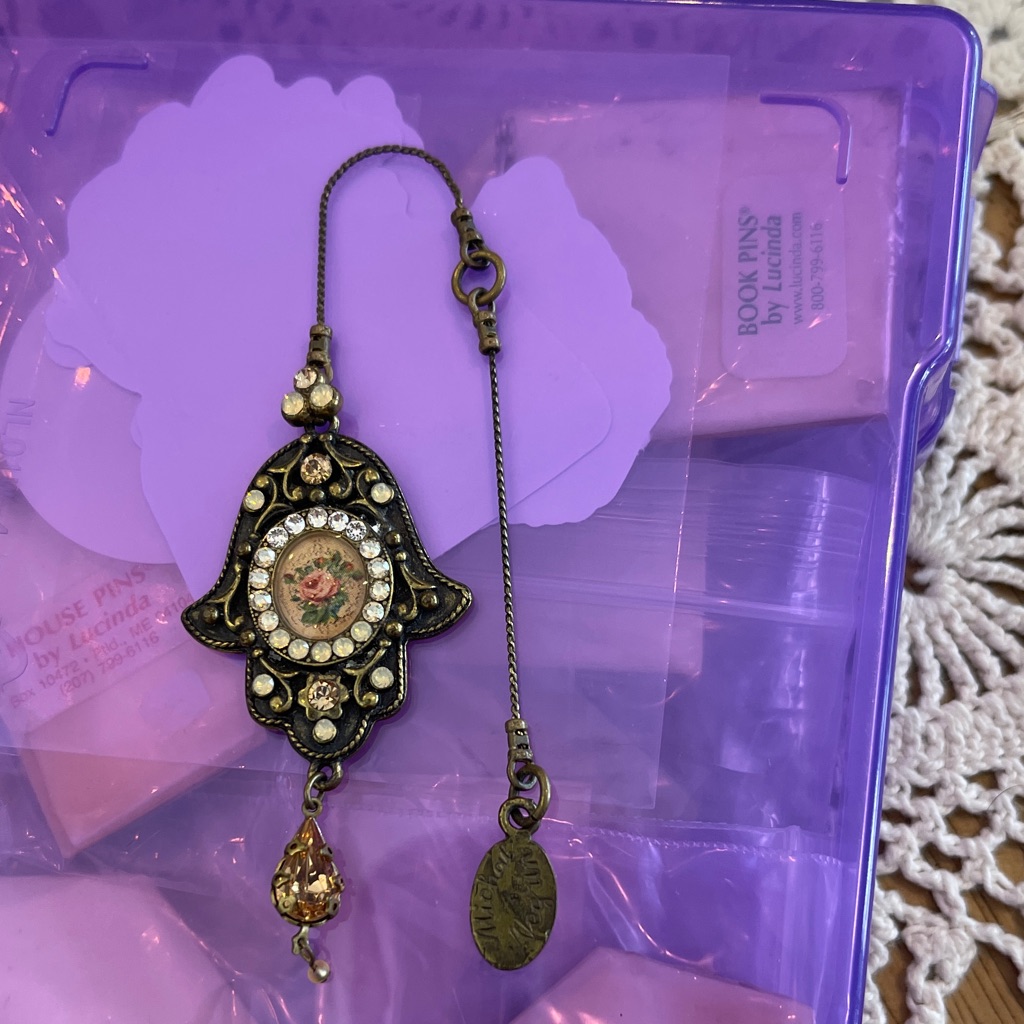 Vintage Style Hamsa Hand Pendant Michal Negroni Vintage